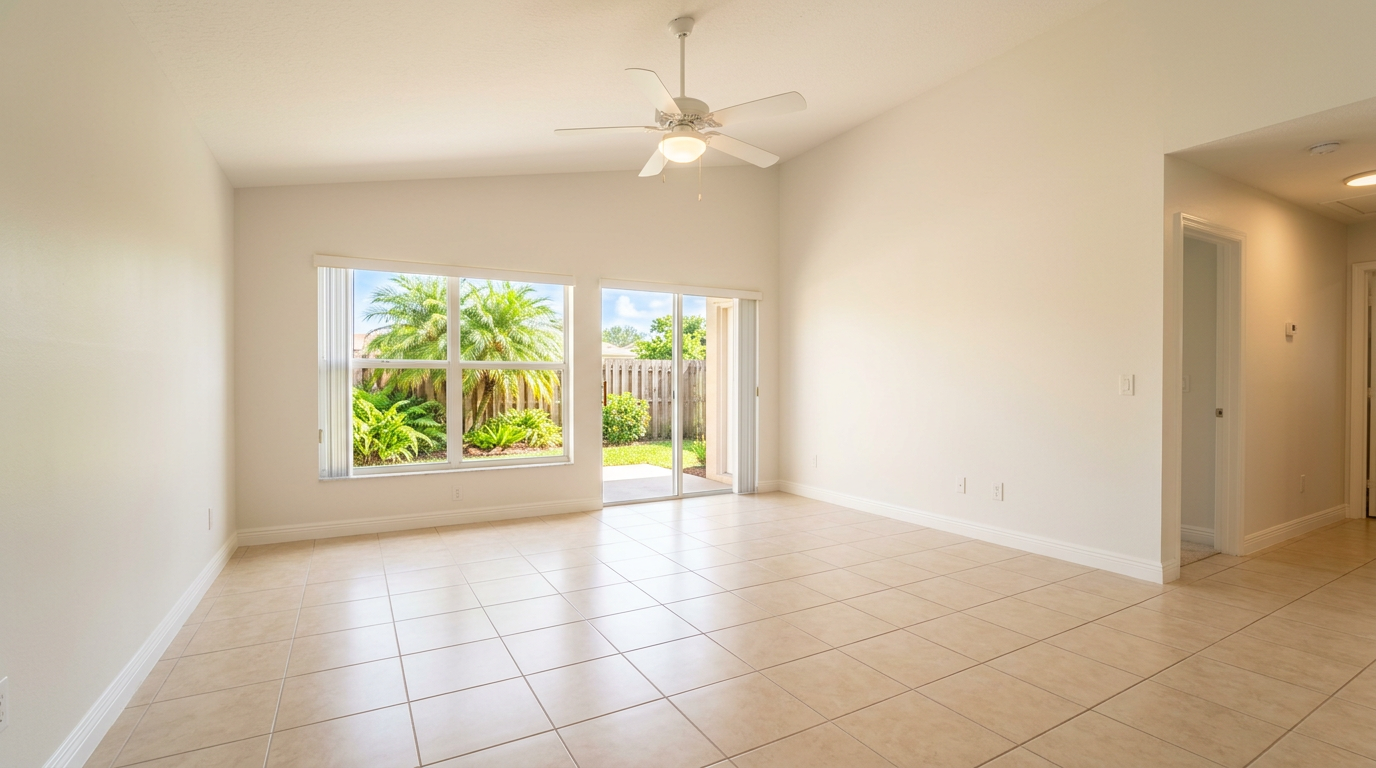 Clean empty single-family rental home interior in Pasco County